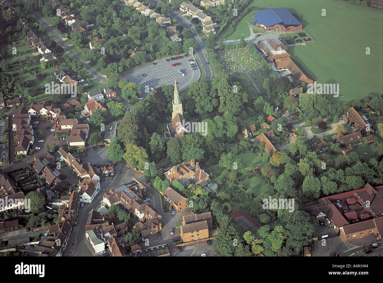 Aerial view of Princes Risborough Stock Photo Alamy