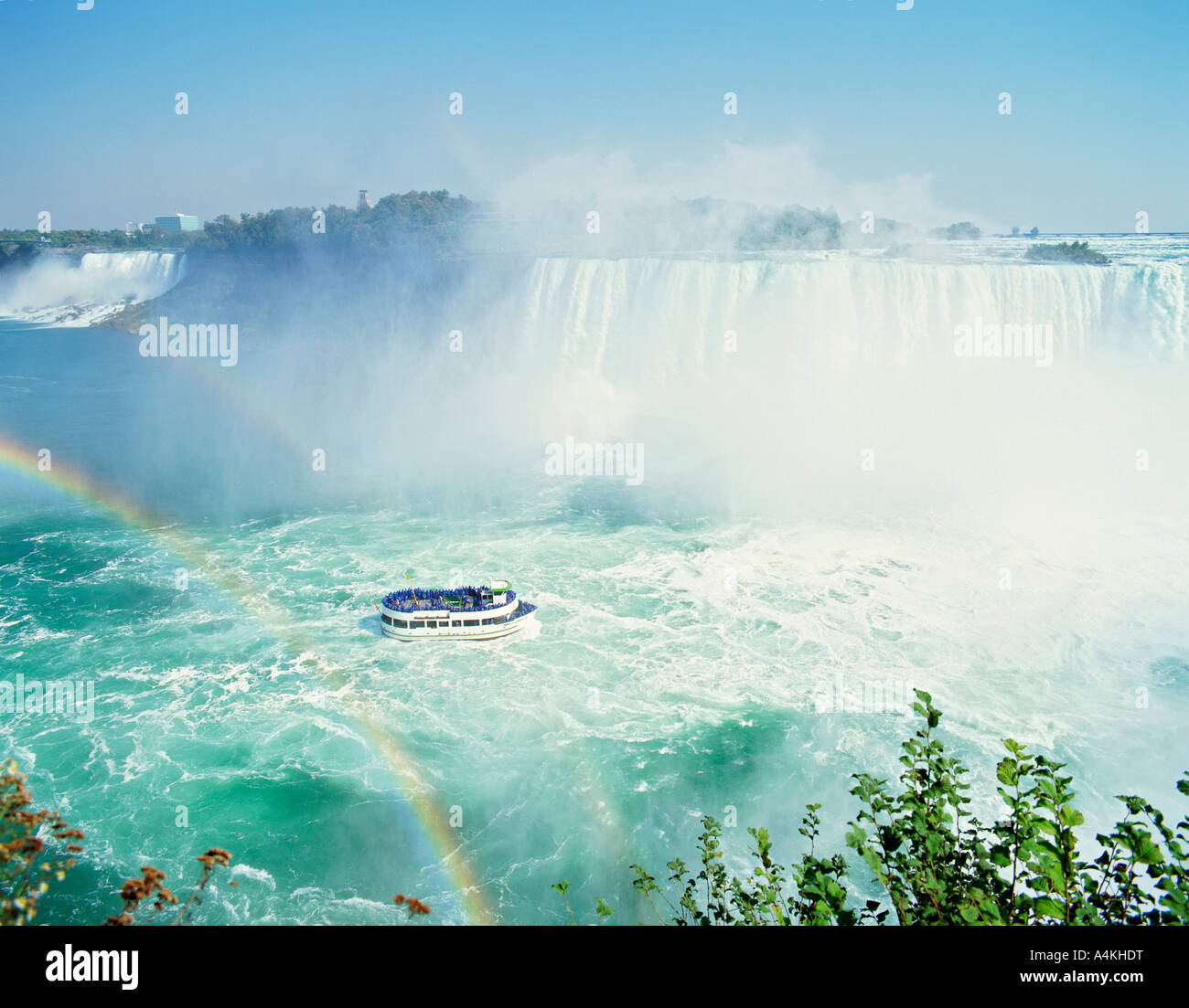 CANADA NIAGARA FALLS HORSESHOE AND AMERICAN FALLS Stock Photo Alamy
