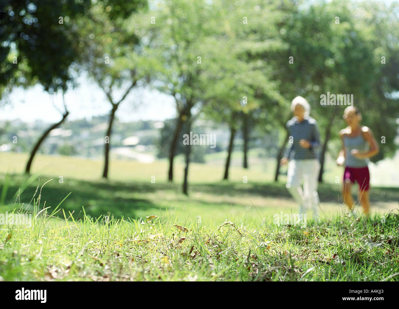 Mature couple jogging Stock Photo