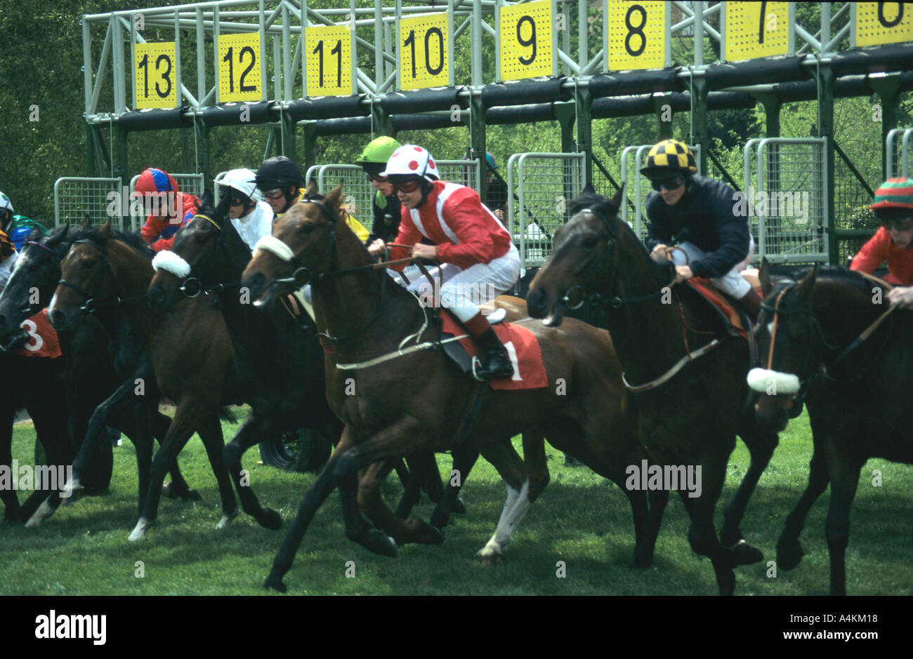Chester racing jockey hi-res stock photography and images - Alamy