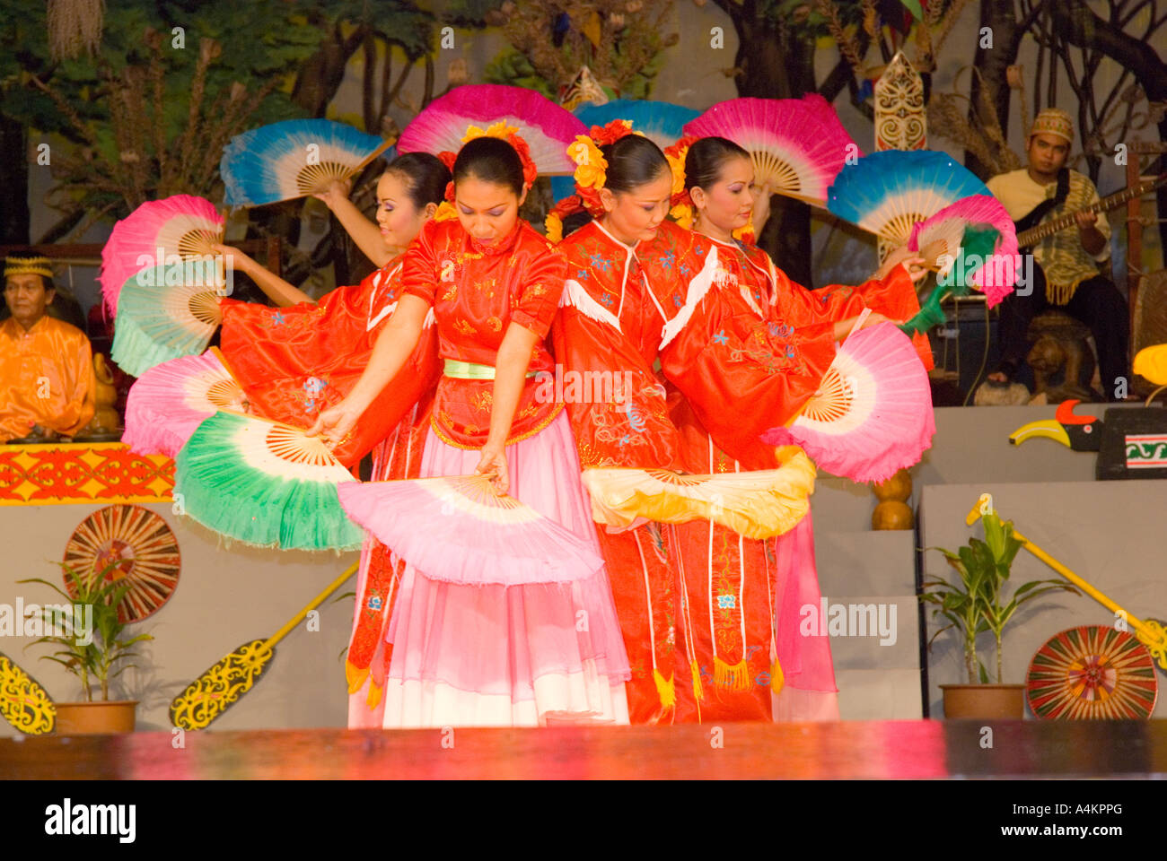 Performers at the Sarawak Cultural Centre present a program of ...