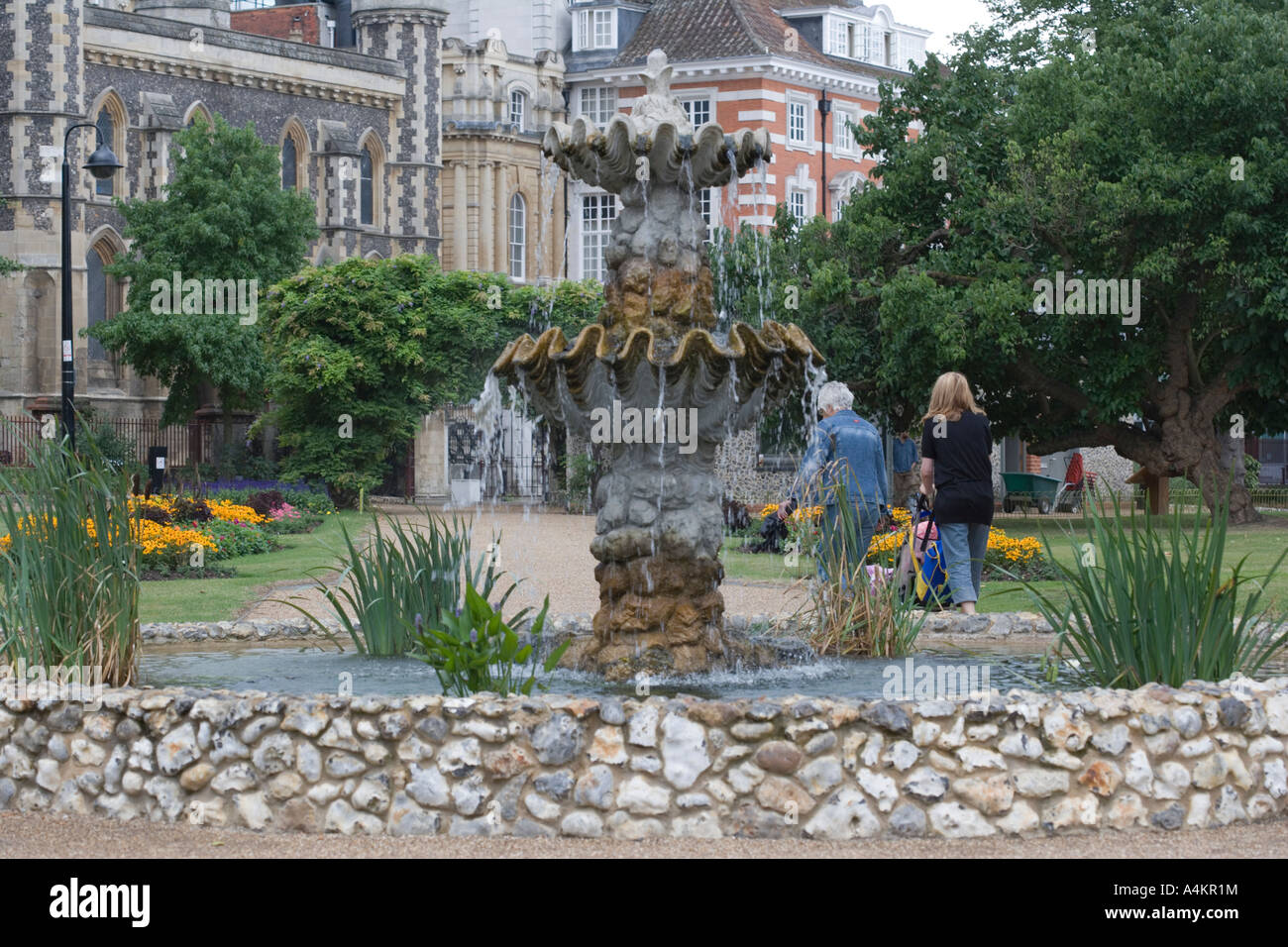 The Fountain, Forbury Gardens, Reading ,Berkshire, England Stock Photo