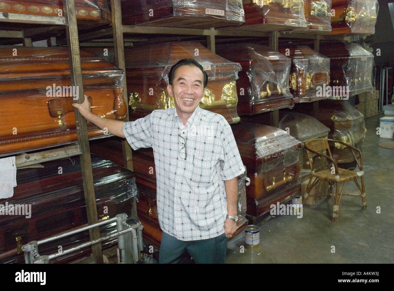 Funeral director and coffin seller in Ipoh Malaysia Stock Photo Alamy