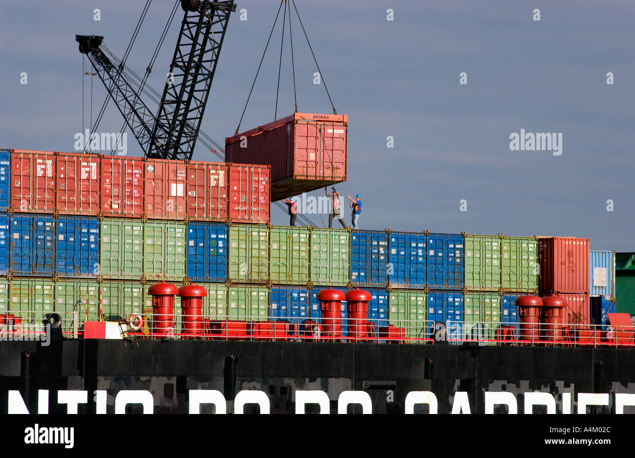 cargo-ship-is-loaded-baltimore-maryland-stock-photo-alamy