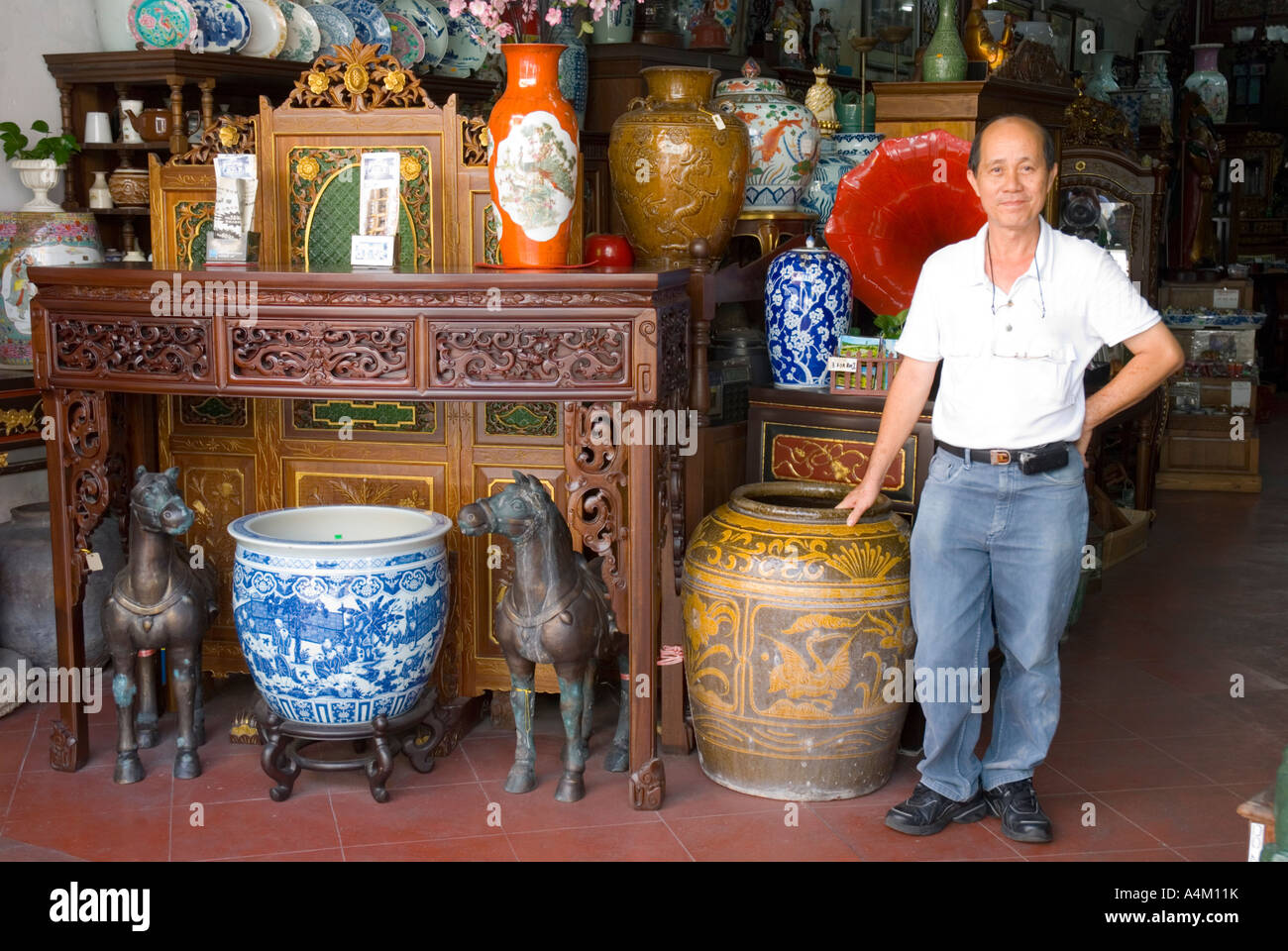 Malacca malaysia antique chinese furniture hires stock photography and