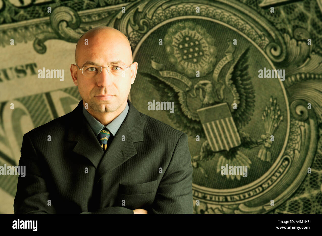Powerful businessman Stock Photo