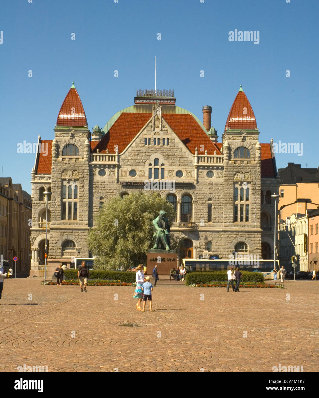 The National Theatre of Finland Helsinki Stock Photo - Alamy