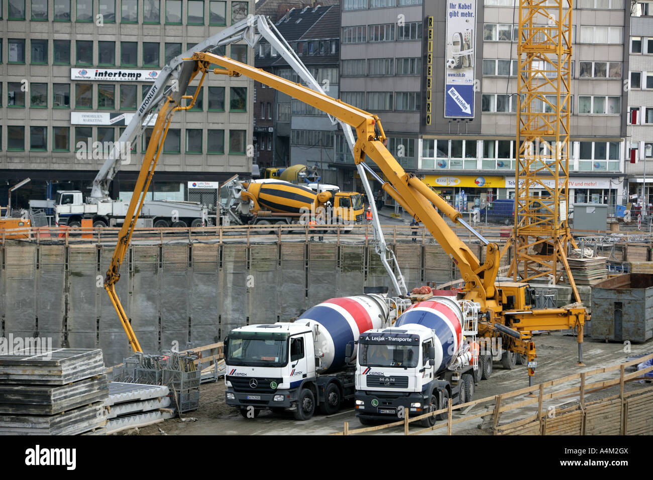 DEU Germany Essen building of a giant shopping Mall Limbecker Platz Essen Stock Photo