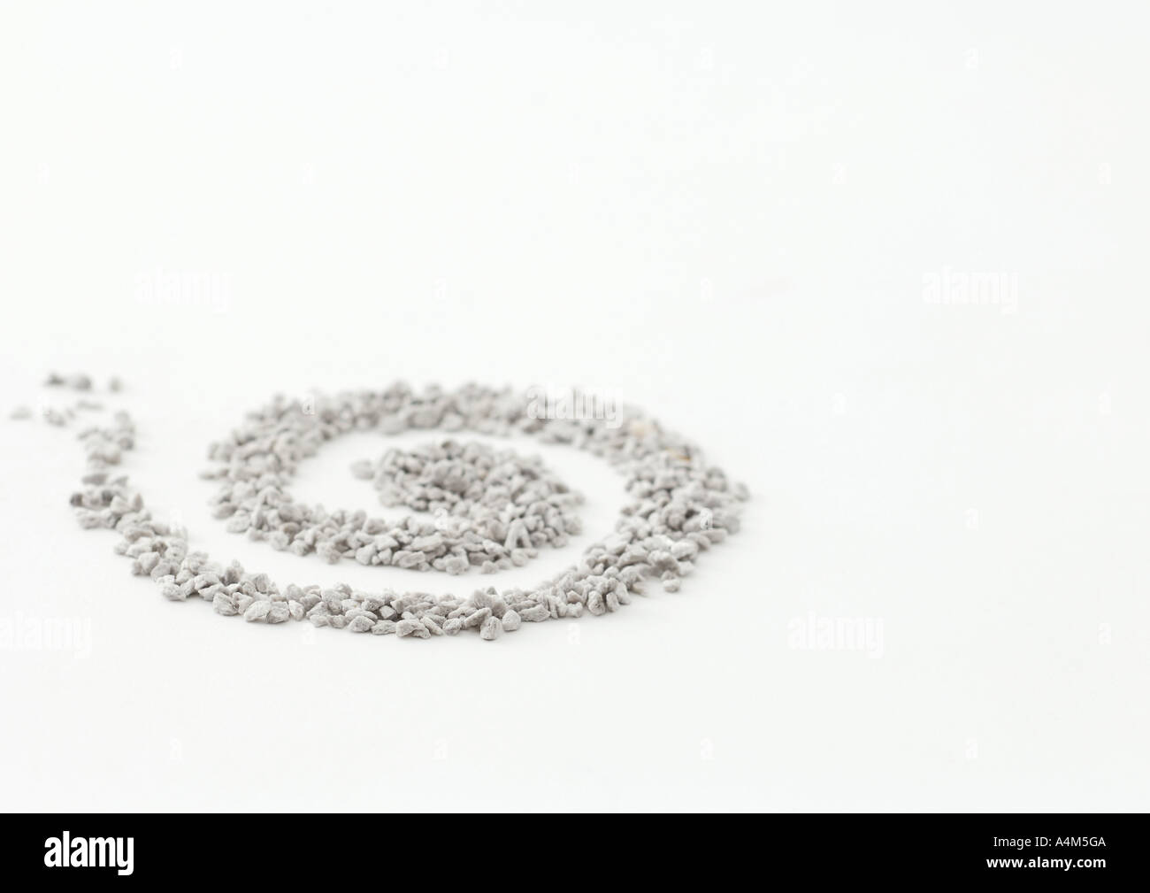 Gravel in spiral shape Stock Photo