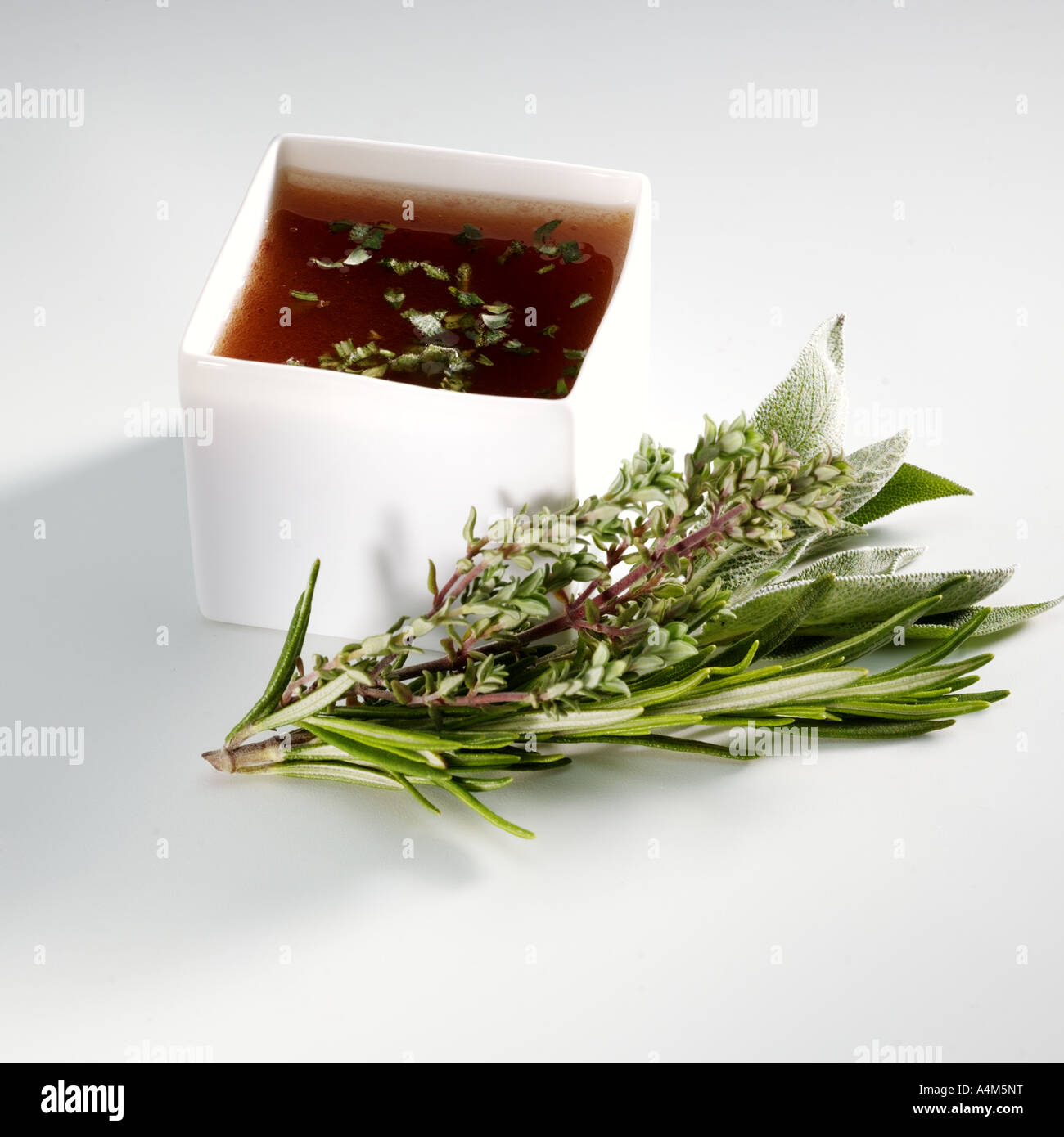 Vinaigrette of herbs Stock Photo Alamy