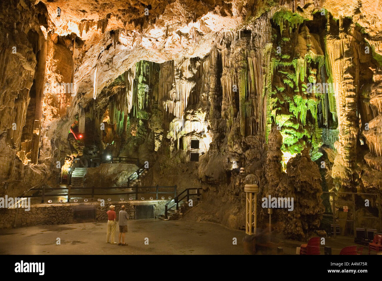 Gibraltar St Michael's cave interior Stock Photo