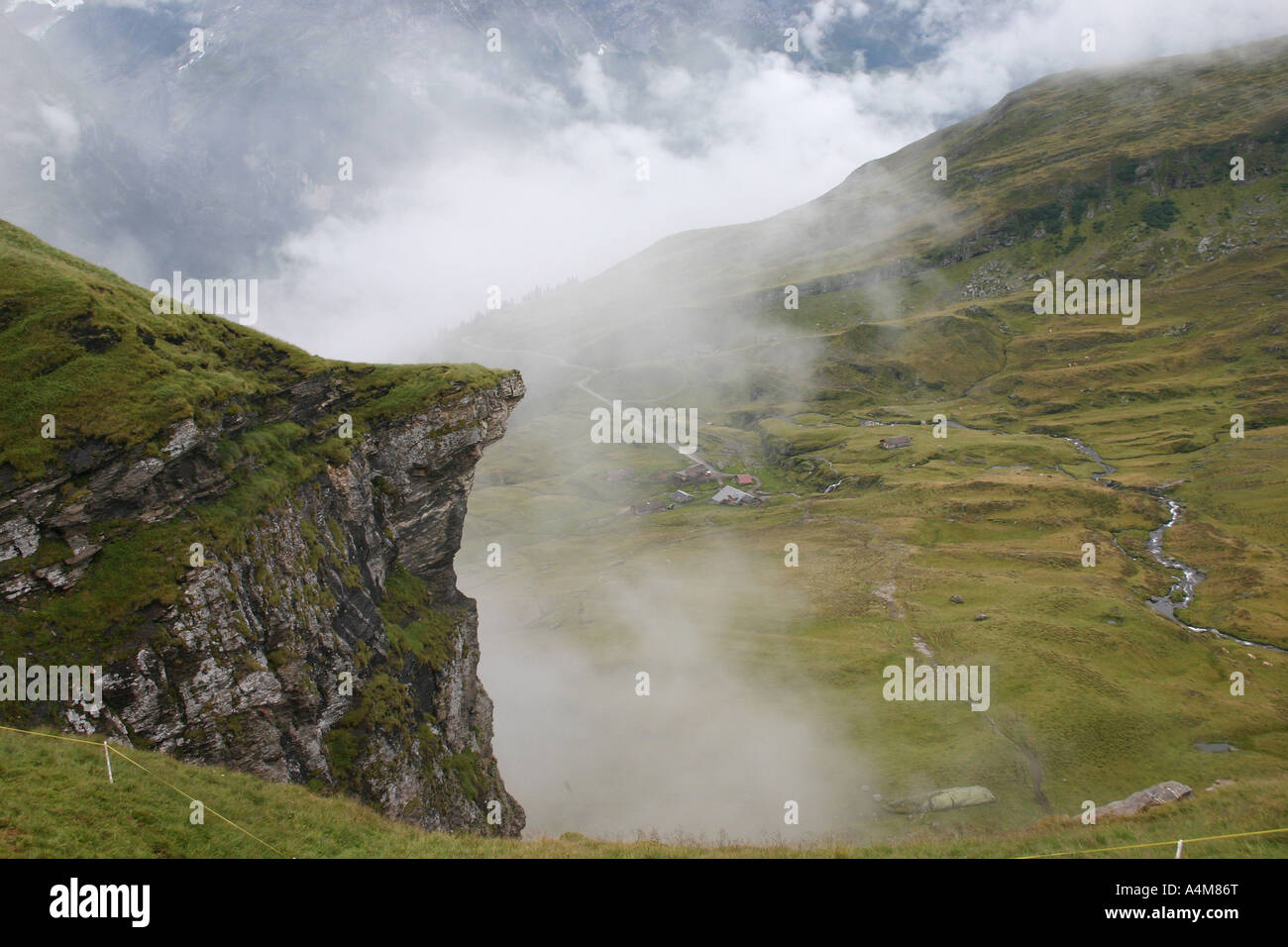 Cliffs in the alps Stock Photo - Alamy