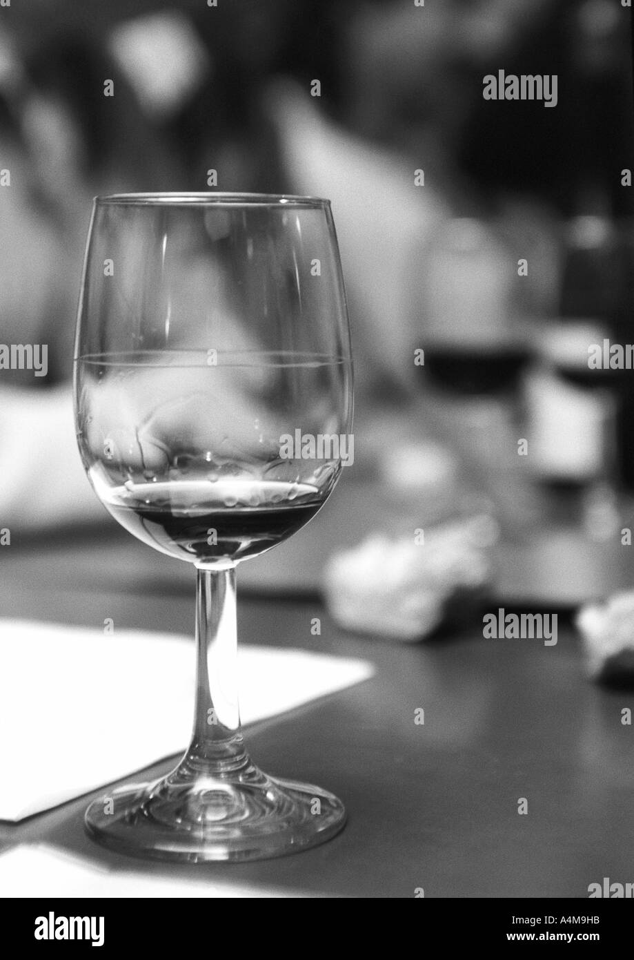 Glass of wine Stock Photo