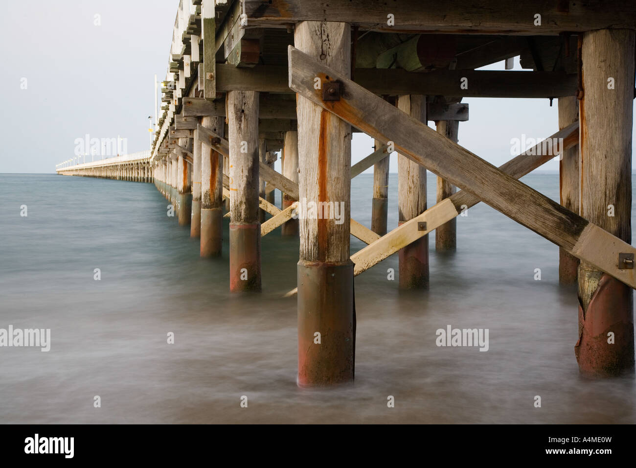 Urangan Pier - Hervey Bay, Queensland, AUSTRALIA Stock Photo