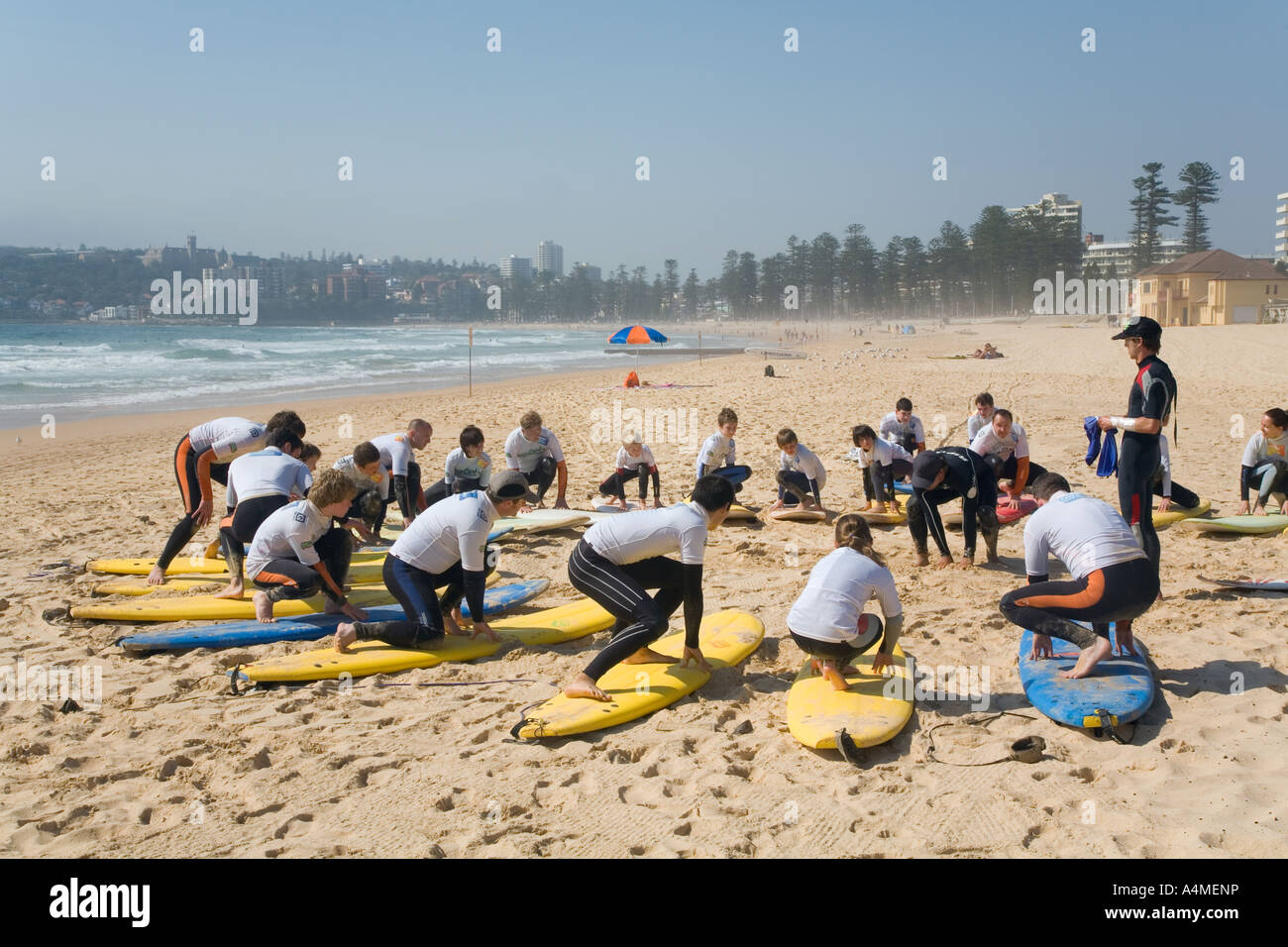 Surf school - Sydney, New South Wales, AUSTRALIA Stock Photo