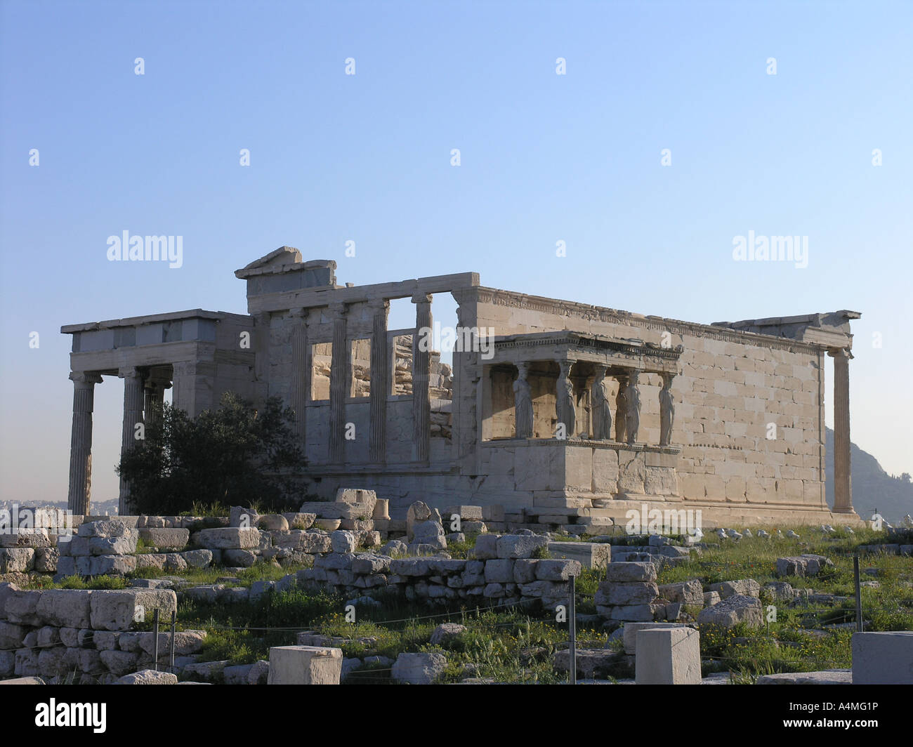 Erechtheion temple Akropolis Athens Stock Photo