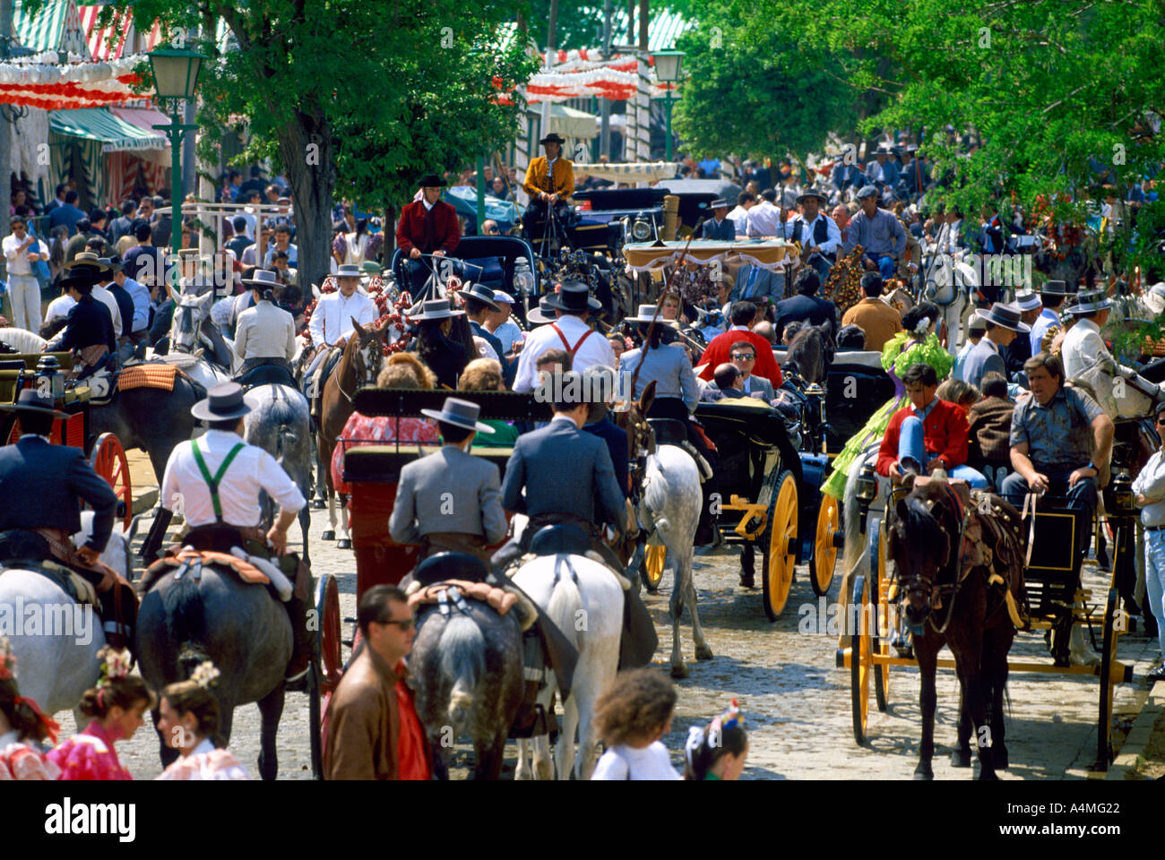 SEVILLA FAIR ANDALUSIA SPAIN Stock Photo Alamy
