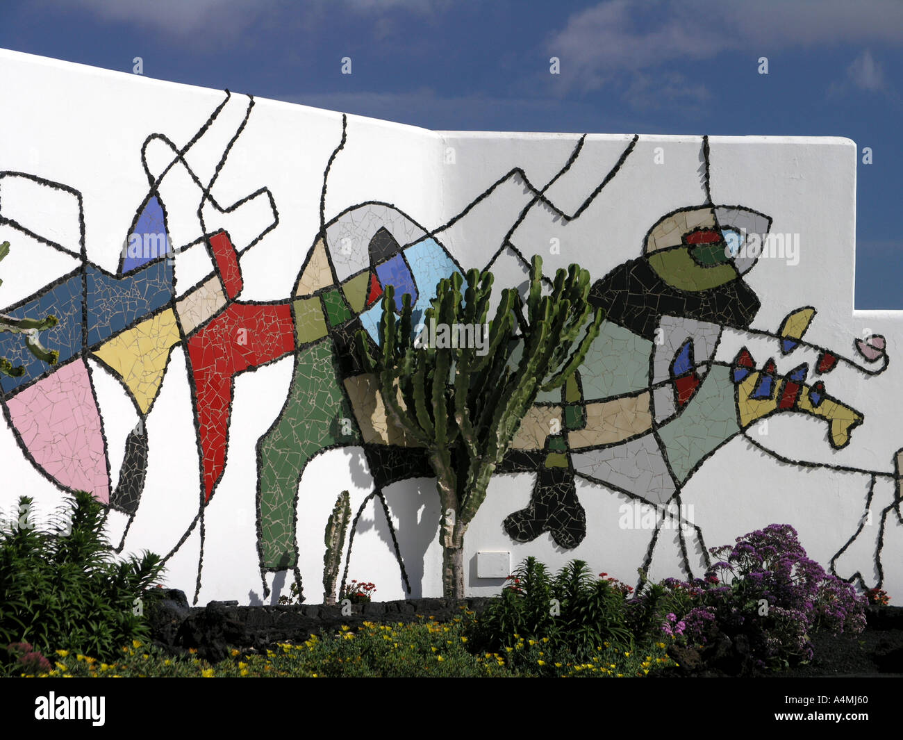 Mosaic by Cesar Manrique at his home in teguise Lanzarote Canary 