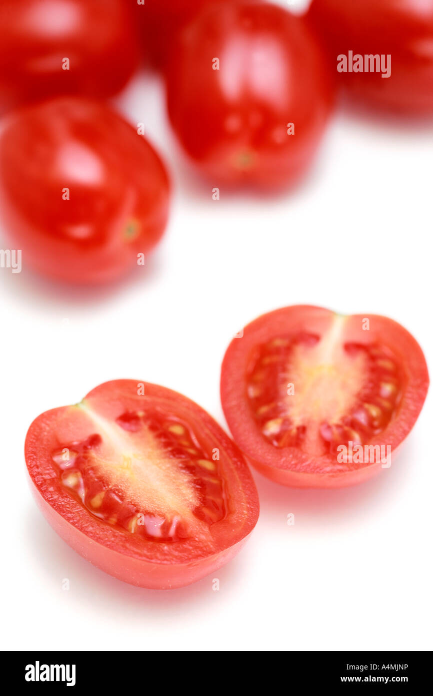Baby Plum Tomatoes Stock Photo Alamy