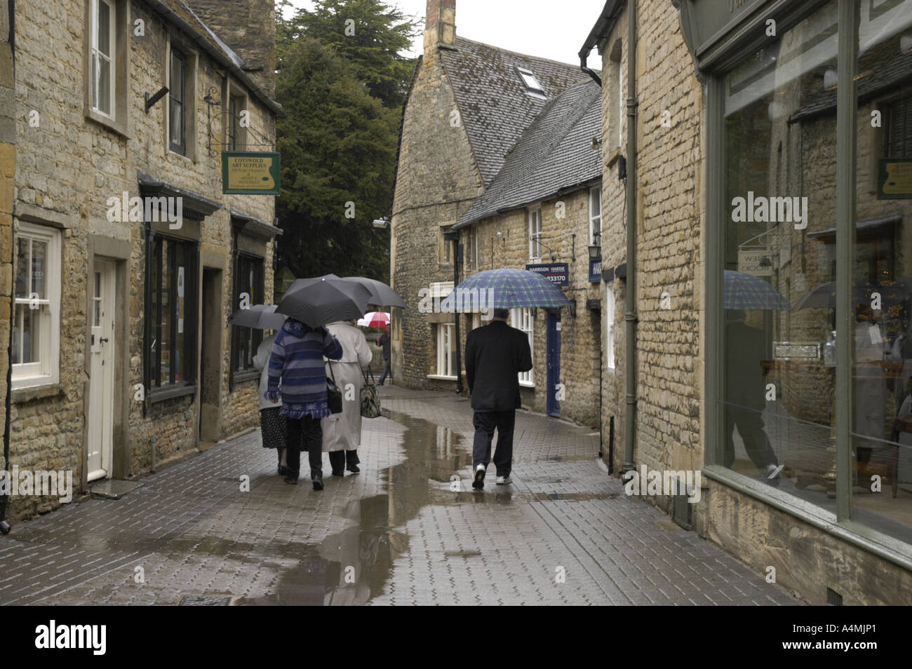 Rainy day in the Cotswolds Stock Photo