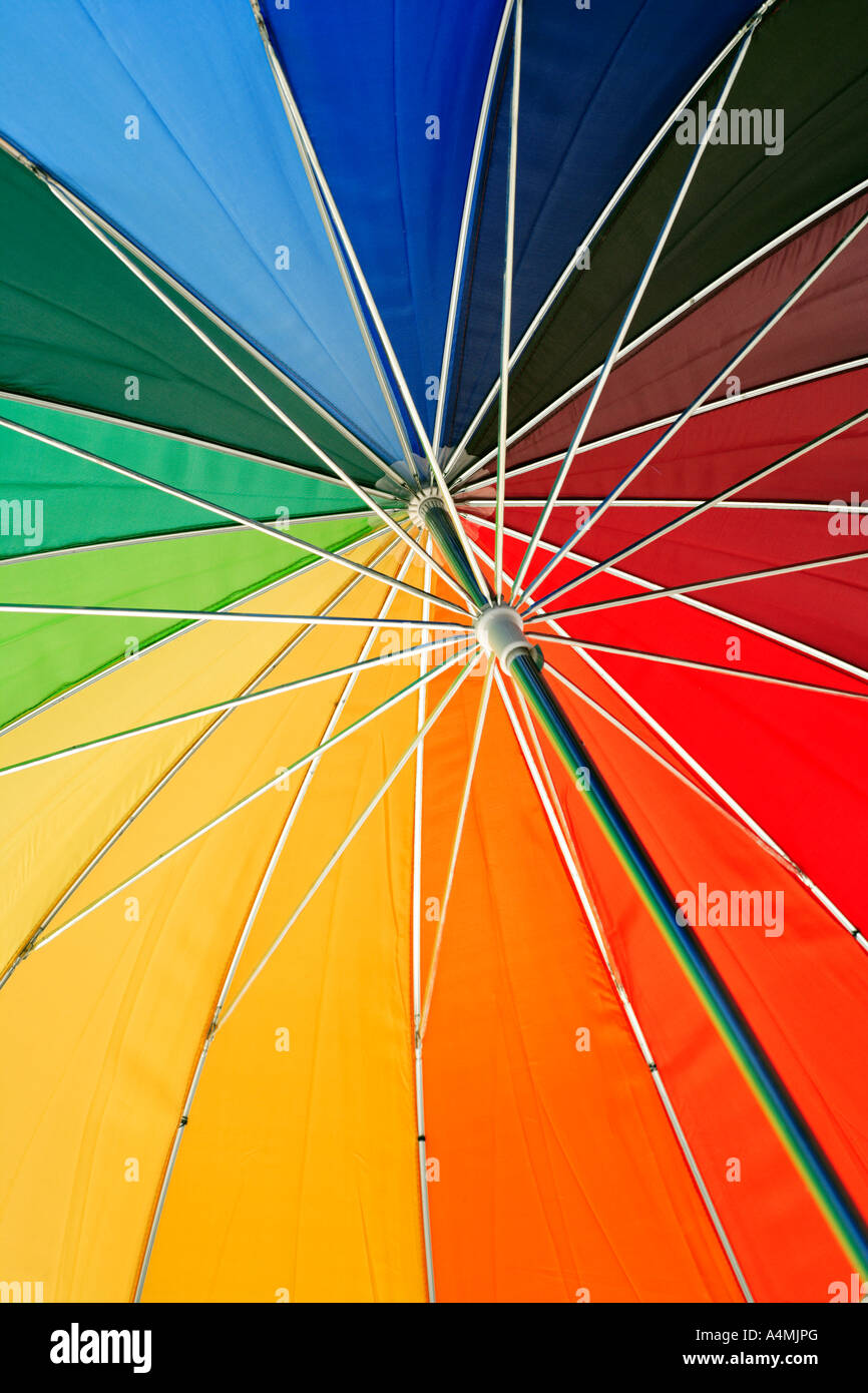 Coloured Umbrella Stock Photo