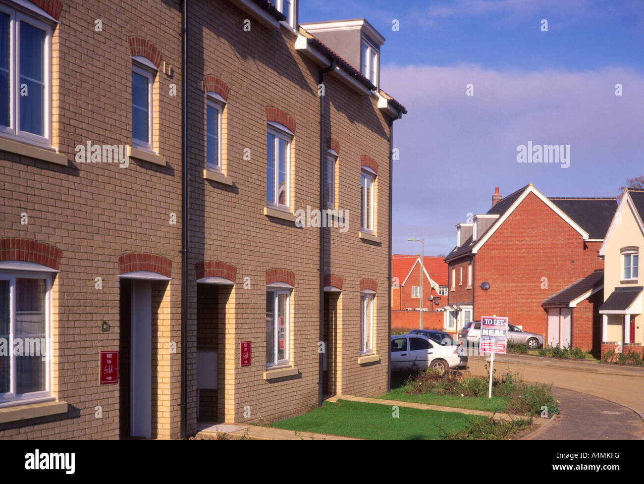 New private houses for sale Rendlesham, Suffolk, England Stock Photo