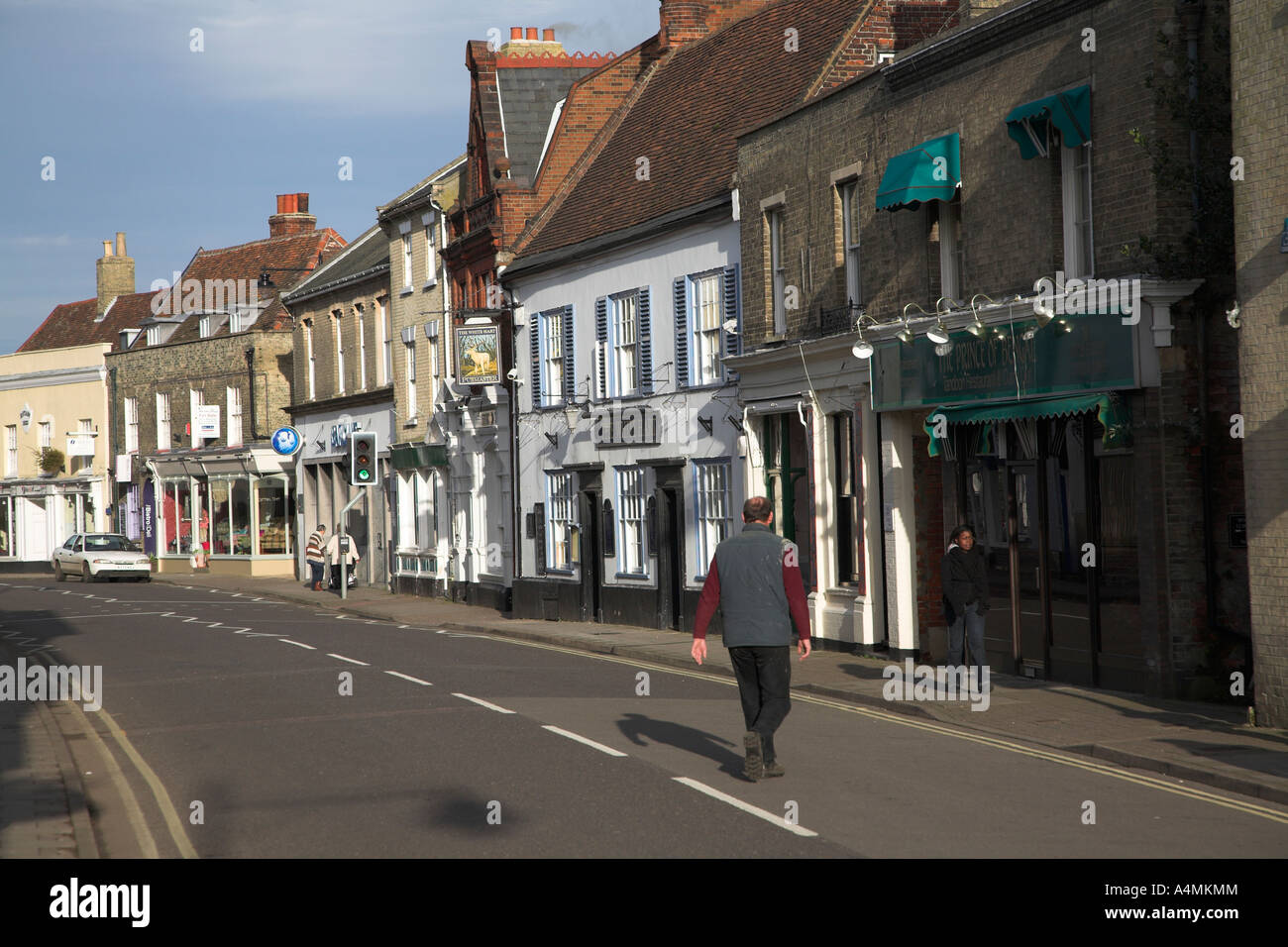 Buildings in the High Street, Saxmundham, Suffolk Stock Photo Alamy