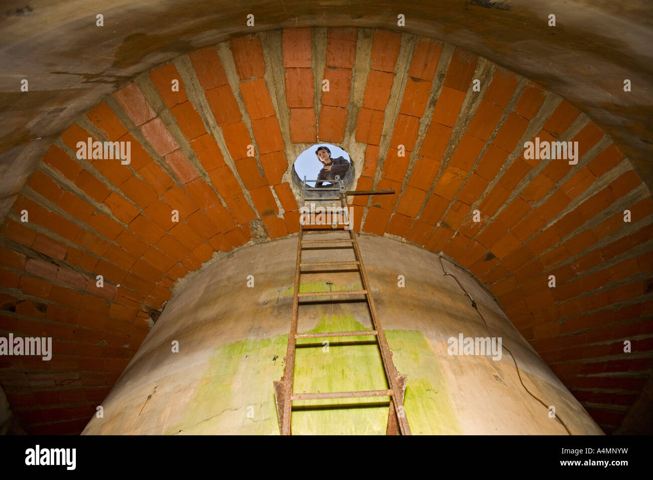 Interior Of Water Tower Tank Cher France Interieur Du Reservoir D Un Chateau D Eau Cher 18 France Stock Photo Alamy