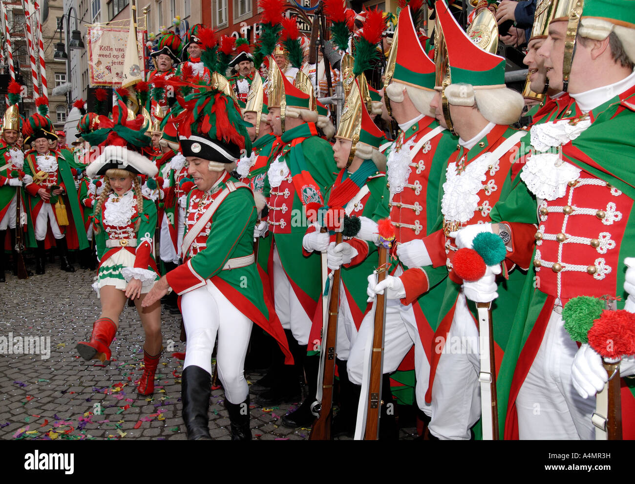 Carnival dancers performing in Cologne, Germany Stock Photo Alamy