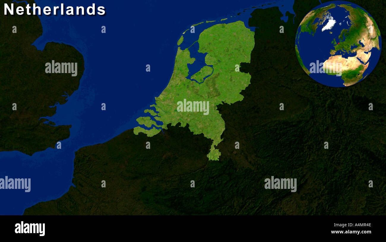Netherlands satellite image hi-res stock photography and images - Alamy