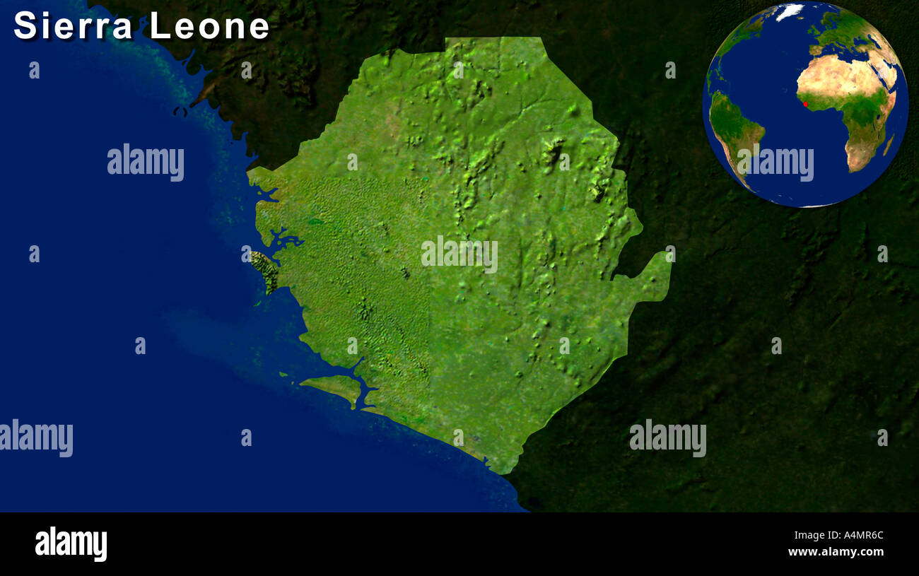Maps of sierra leone hi-res stock photography and images - Alamy