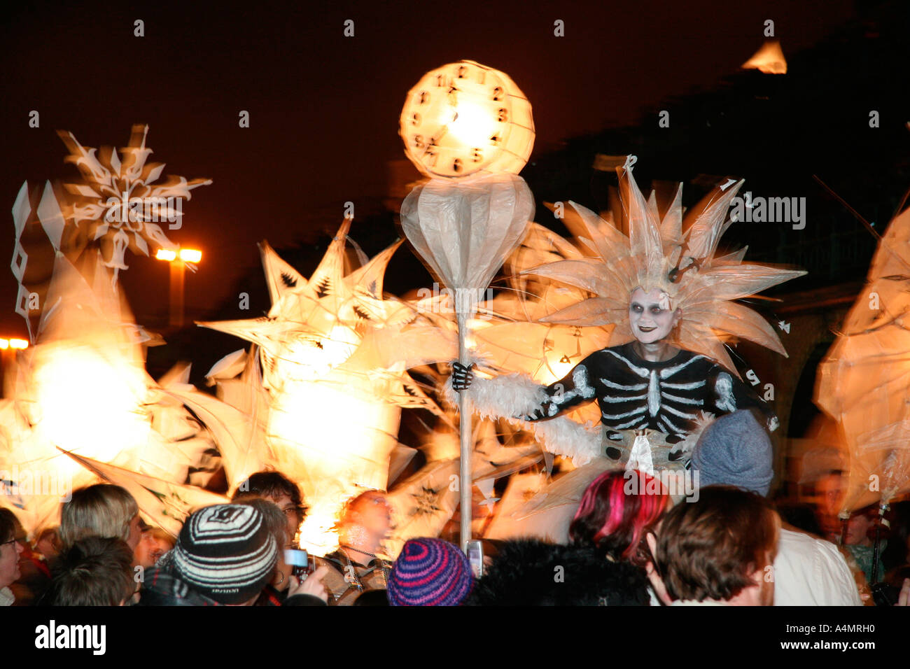 Burning of the Clocks Procession, Brighton Stock Photo Alamy