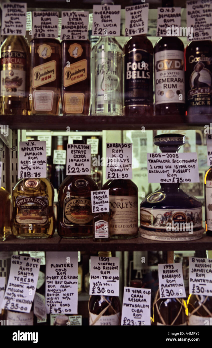 UK ENGLAND LONDON Alcohol for sale at a shop in Old Compton Street in