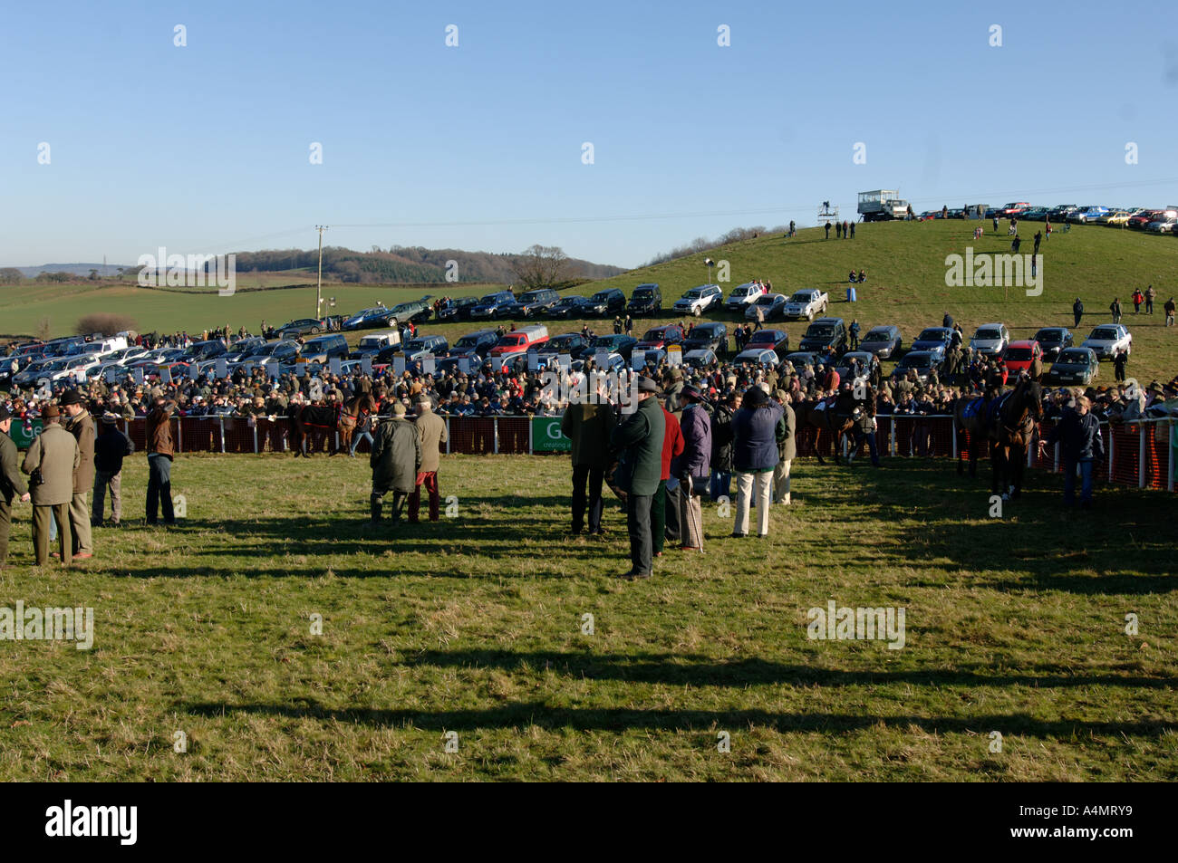 Point to point racing at Kenton Devon UK Stock Photo - Alamy