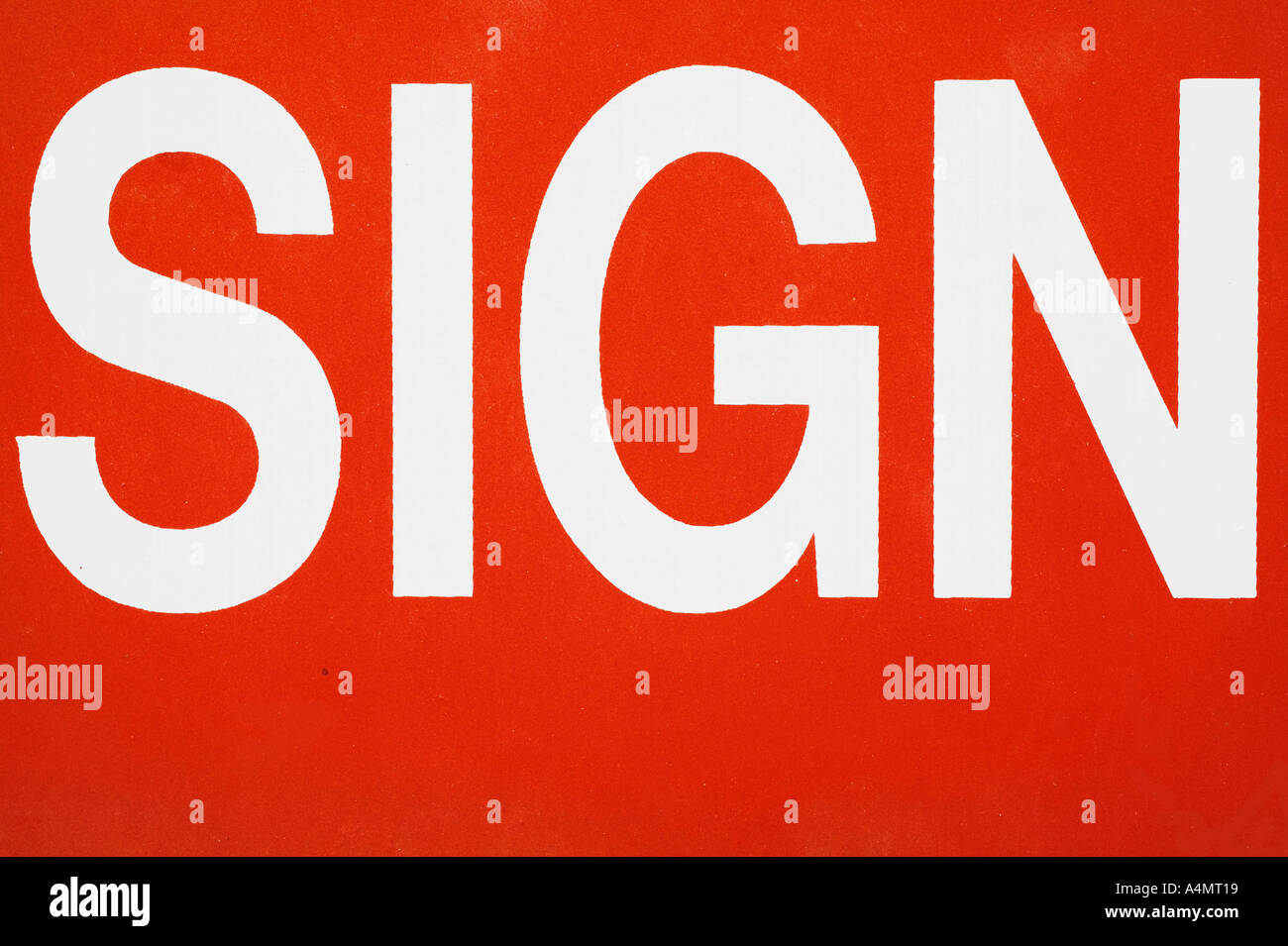 Urban Type Sign Stock Photo