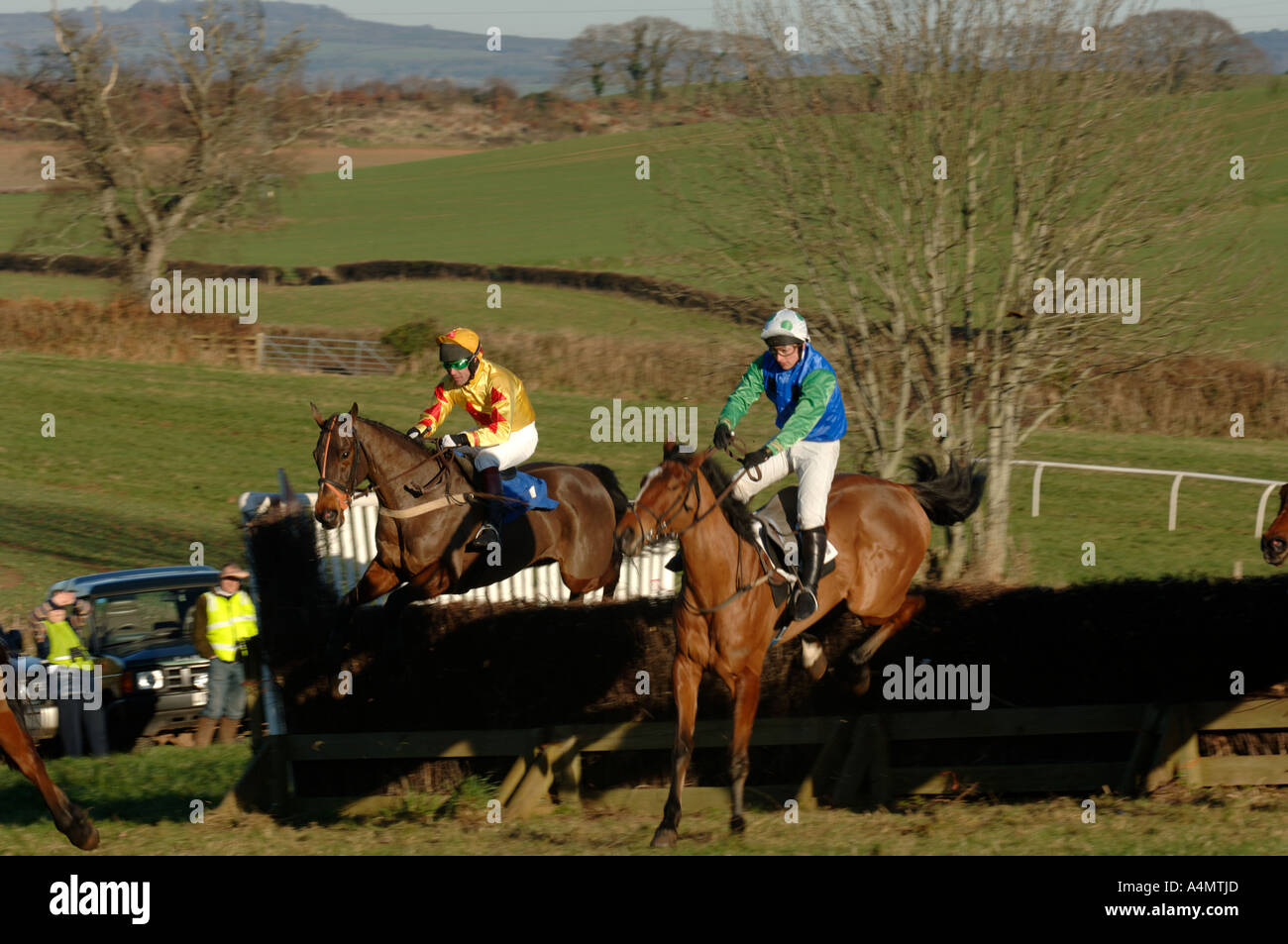 Point To Point Racing Point to point racing at Kenton Devon UK Stock Photo - Alamy