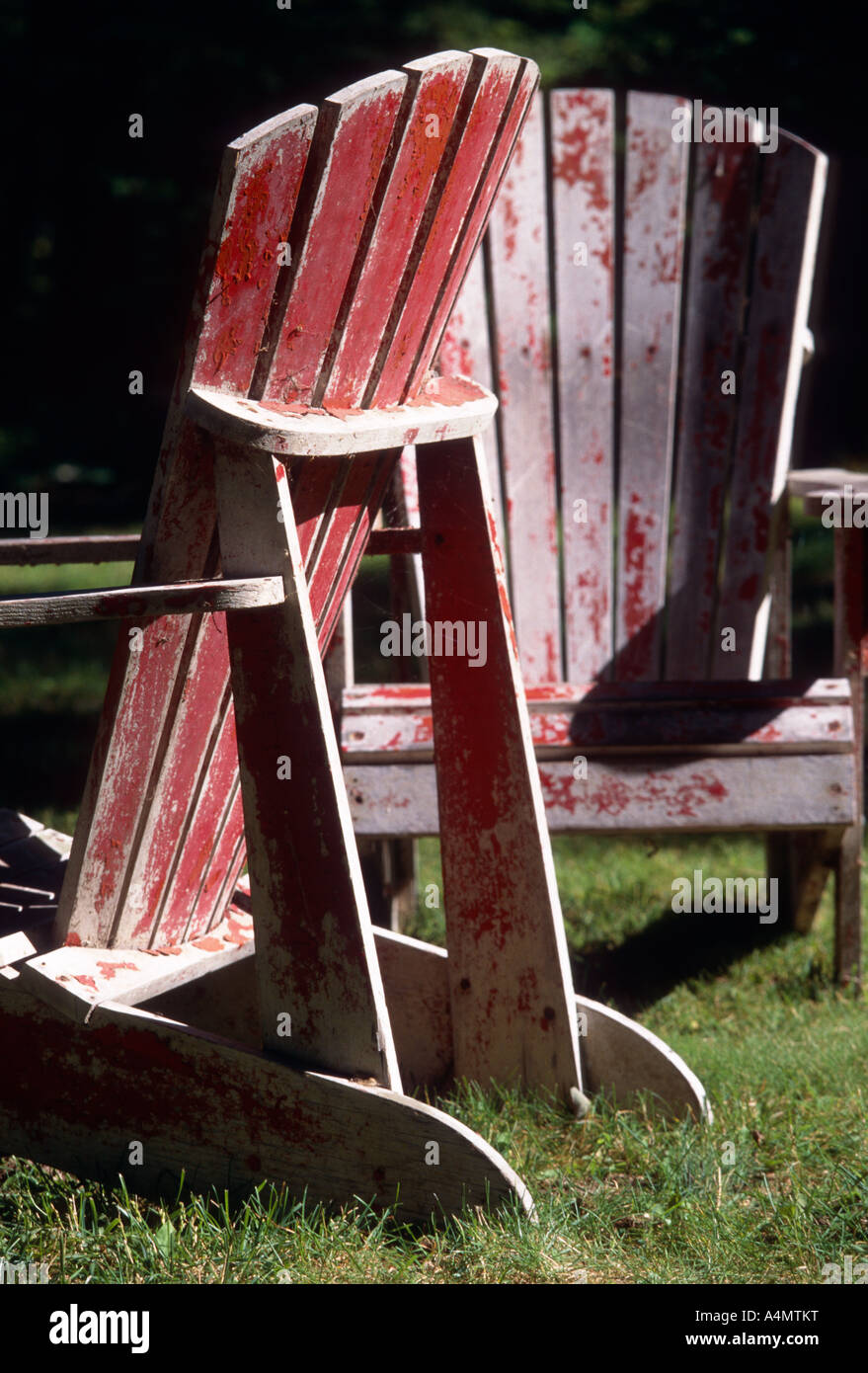 Painted adirondack chairs hires stock photography and images Alamy