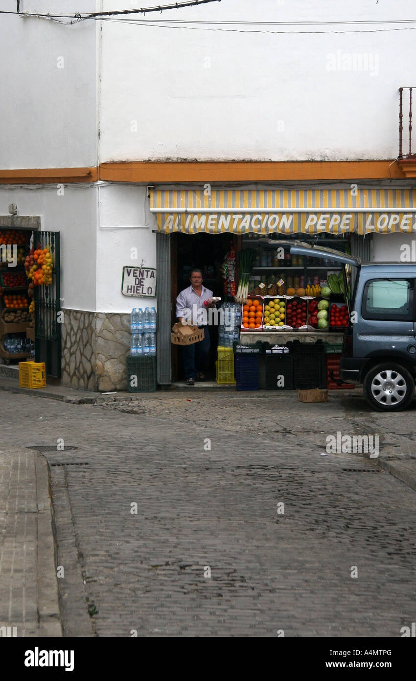 Grocery Shop, Tarifa, Andalucia, Southern Spain Stock Photo Alamy