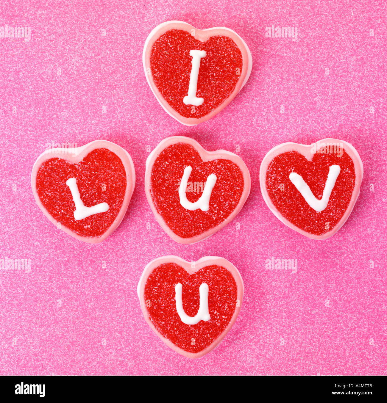LOVE SWEETS / CANDY Stock Photo