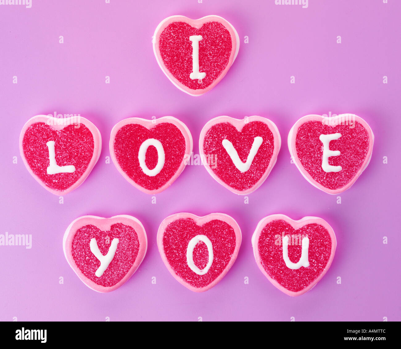 LOVE SWEETS / CANDY Stock Photo