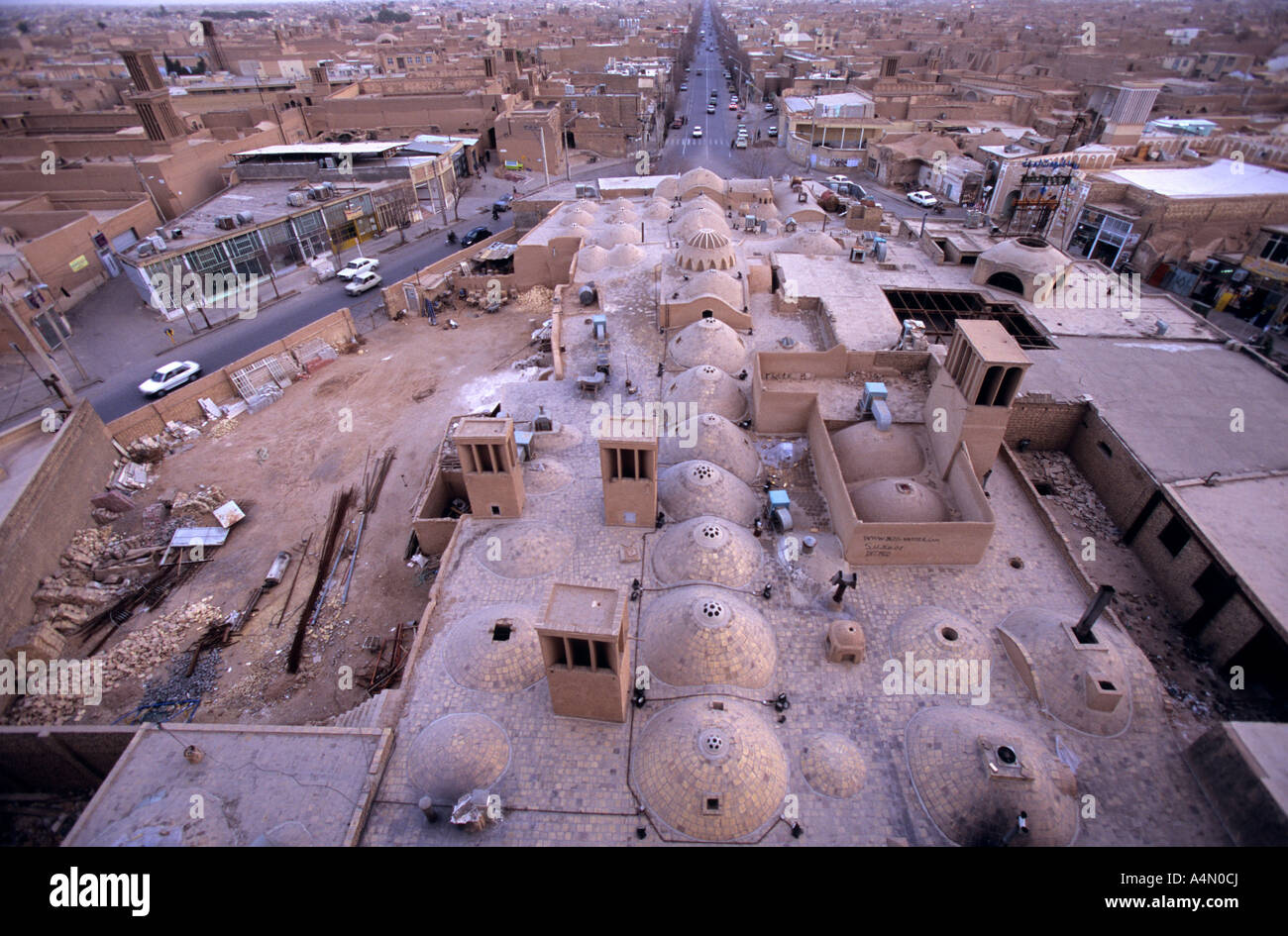 Rooftops of Yazd, Iran Stock Photo - Alamy