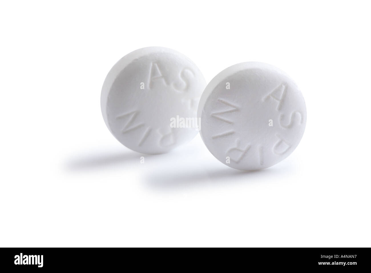 Two Aspirin Stock Photo
