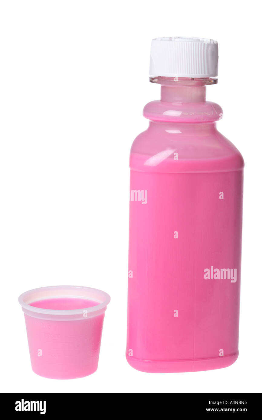 https://c8.alamy.com/comp/A4NBN5/pink-medicine-bottle-and-cup-A4NBN5.jpg