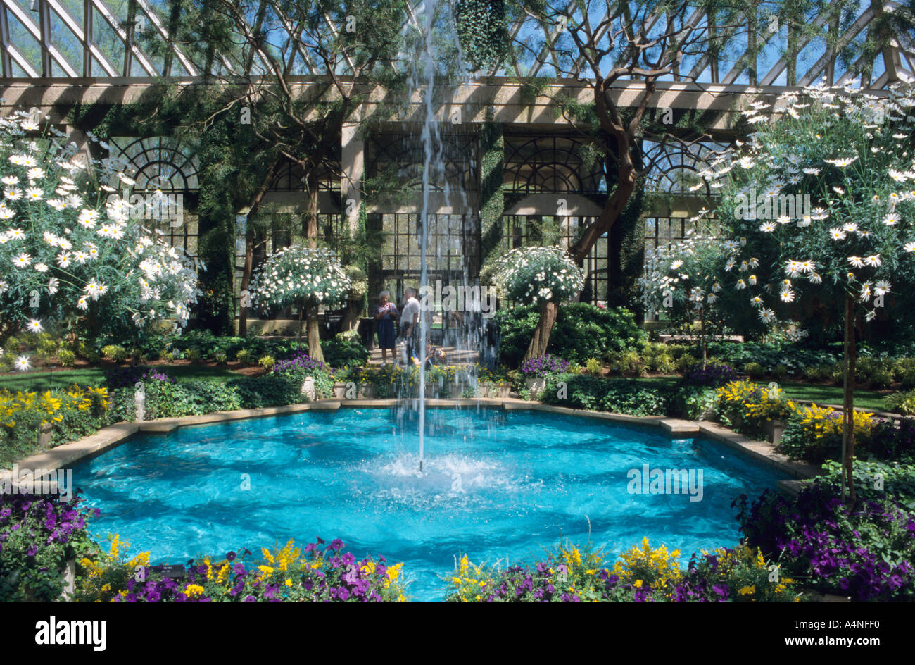 Glasshouse With Fountain At Longwood Botanical Gardens