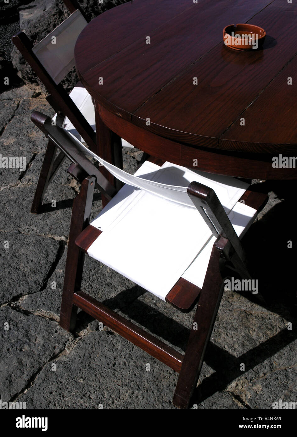 Garden furniture outdoor eating Stock Photo Alamy