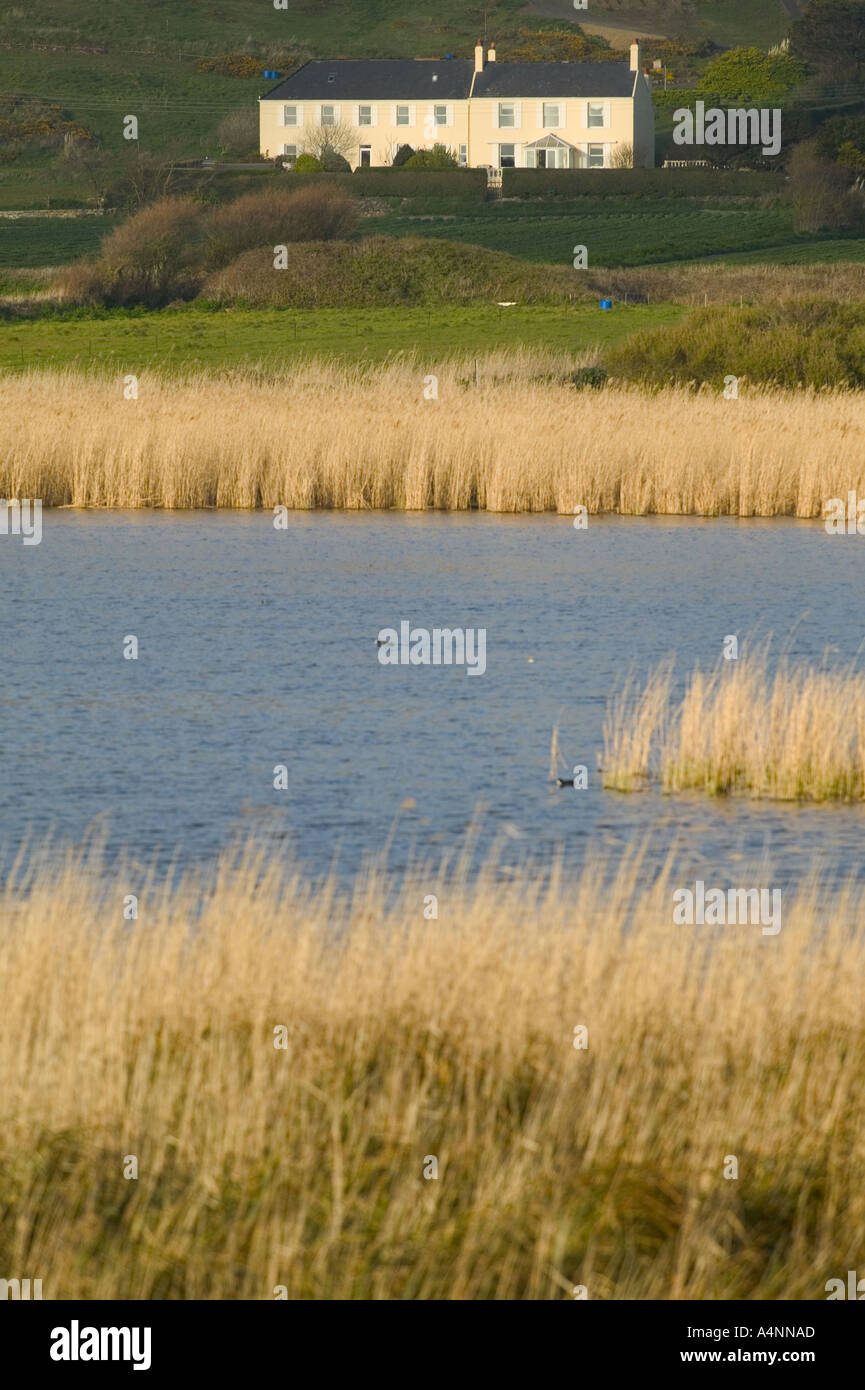 Traditional Cottages Overlooking St Ouens Pond Jersey Channel