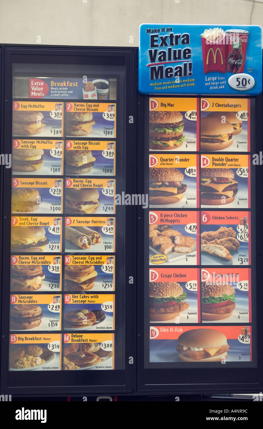Mcdonalds menu prices 2022
