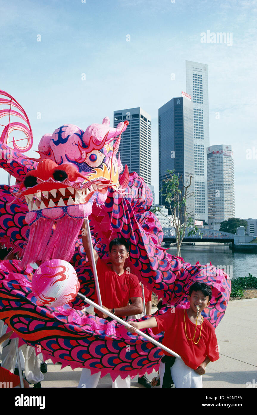 Pink chinese dragon hi-res stock photography and images - Alamy