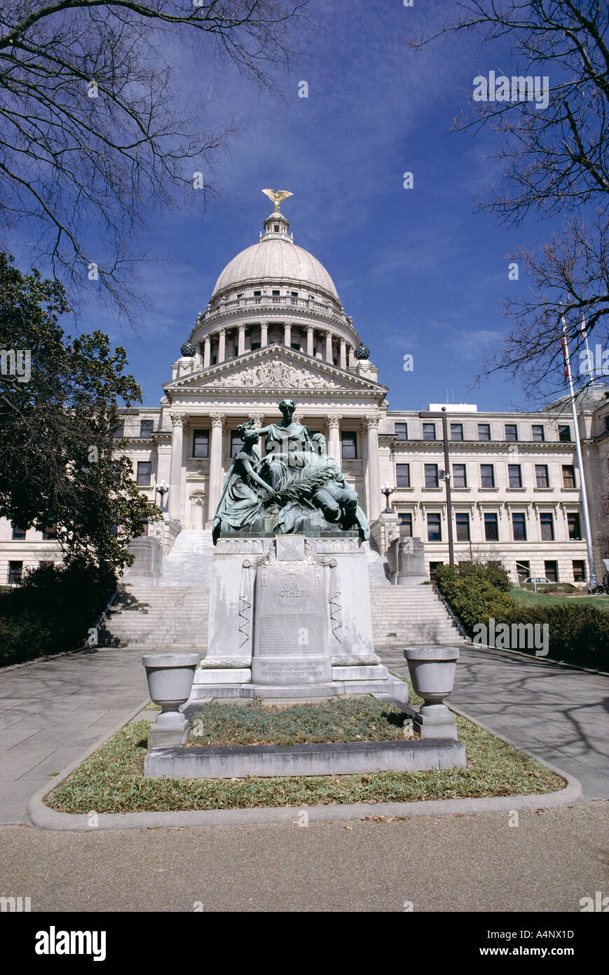 Confederate Women monument outside Mississippi State Capitol Jackson