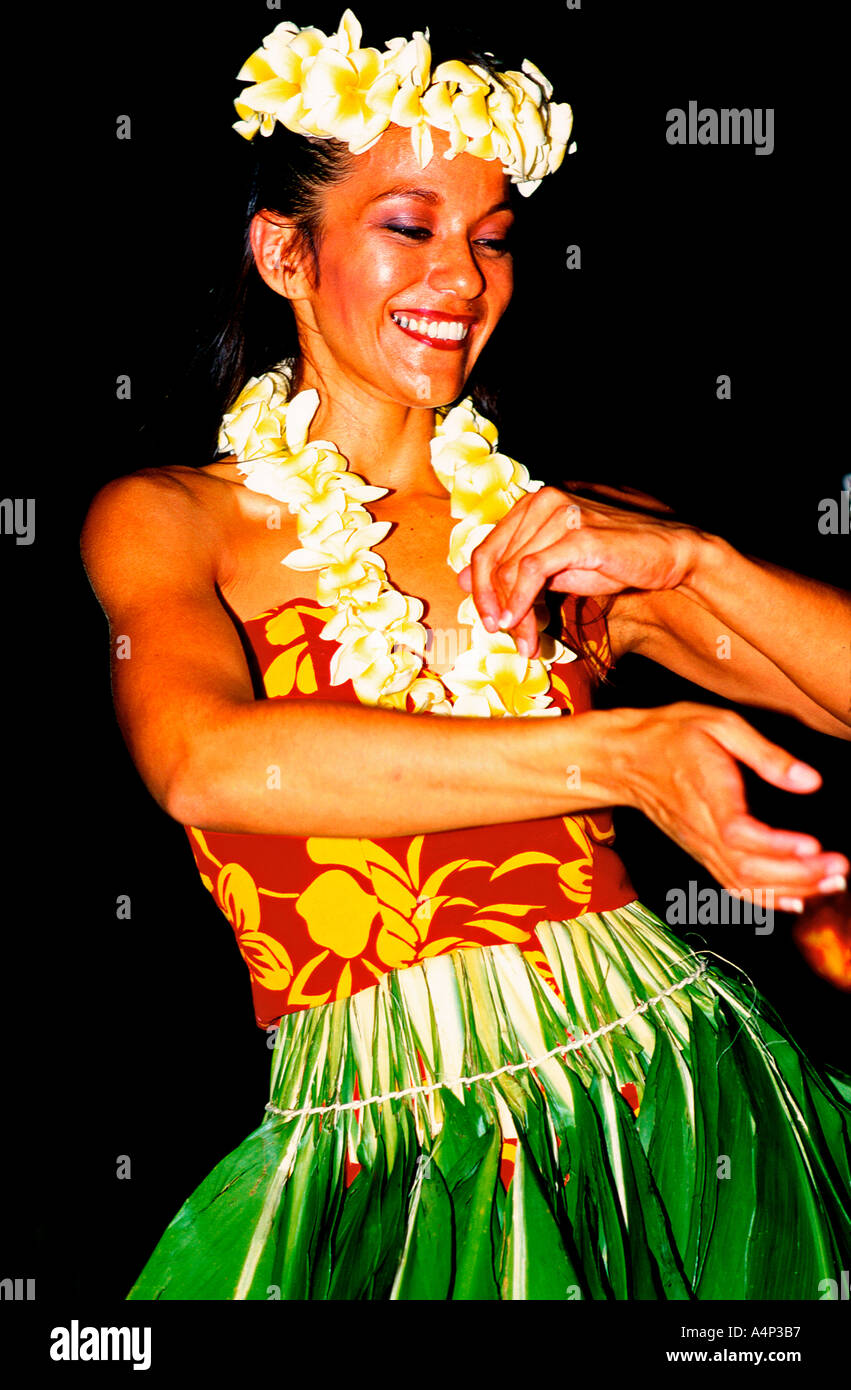 Hula dance hawaii grass skirt hi-res stock photography and images - Alamy